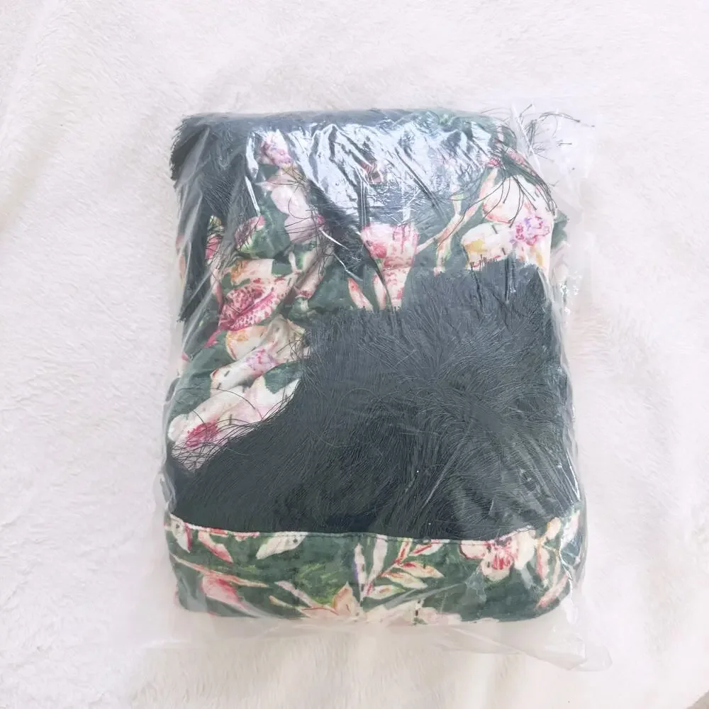 Anthropologie Valentina Velvet Throw Blanket 50 x 70